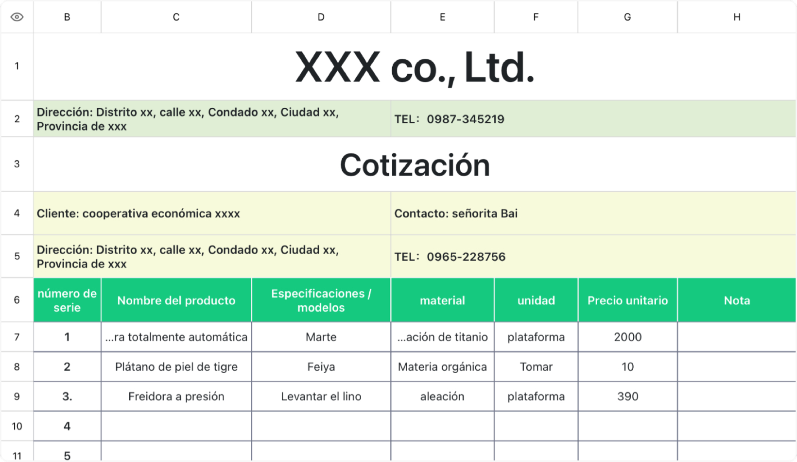 Cotización 2
